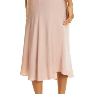 Nordstrom signature pink silk skirt